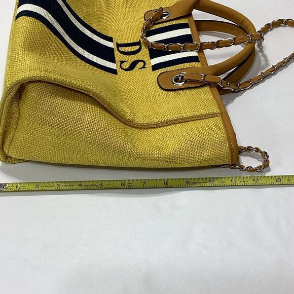 Lily&Bean London The Lily Canvas Medium Monogrammed Fabric Box Bag - Picture 11 of 14